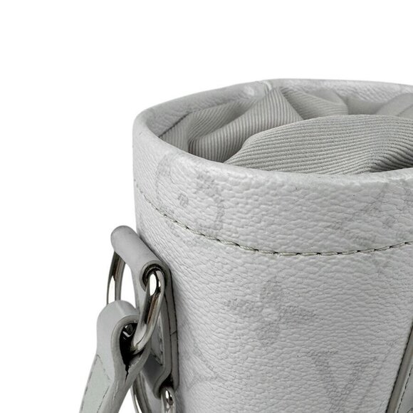 Auth LOUIS VUITTON Monogram Chalk Nano Shoulder Bag Light Gray - Picture 7 of 16